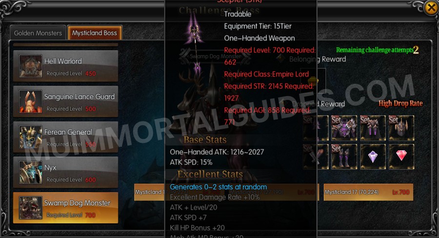 In-game screenshot of Excellent Aleis' Ancestral Silverheart Scepter (STR) tooltip