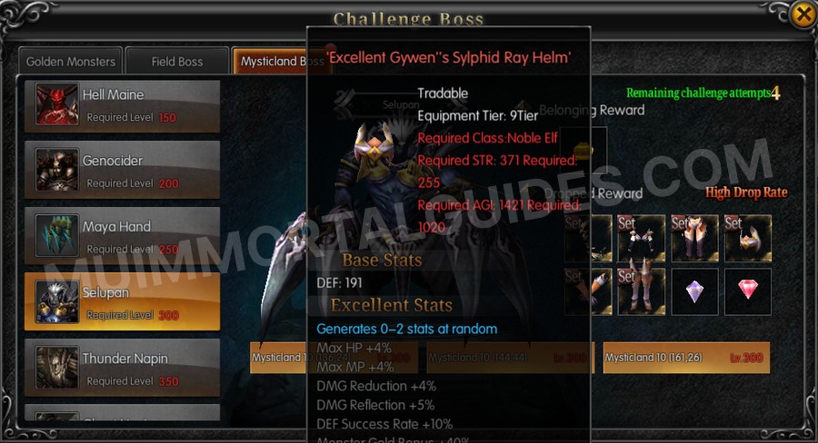 In-game screenshot of Excellent Gywen's Sylphid Ray Helm tooltip