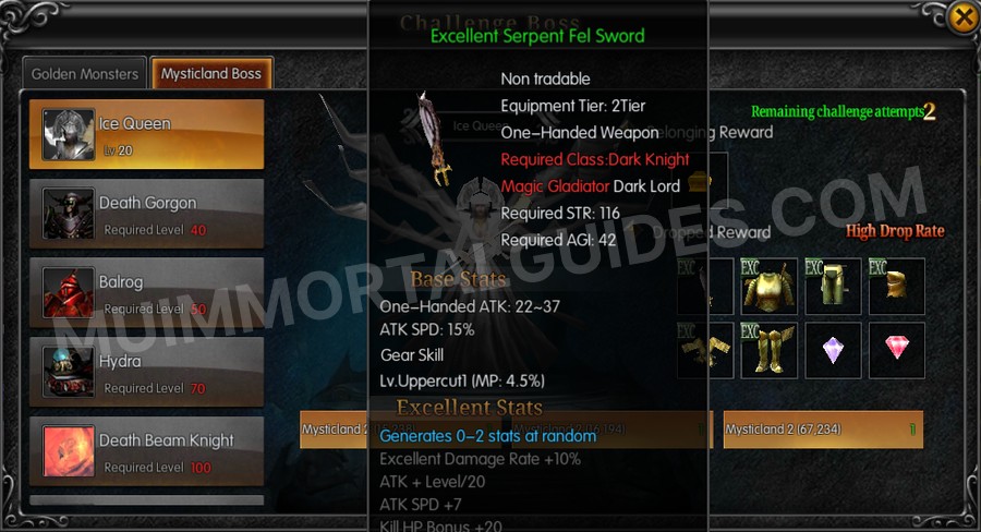 In-game screenshot of Excellent Serpent Fel Sword tooltip