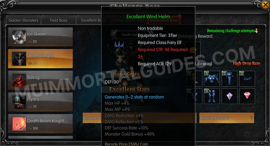 In-game screenshot of Excellent Wind Helm tooltip