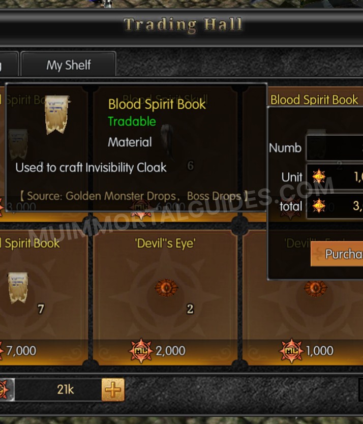 Screenshot of Blood Spirit Book