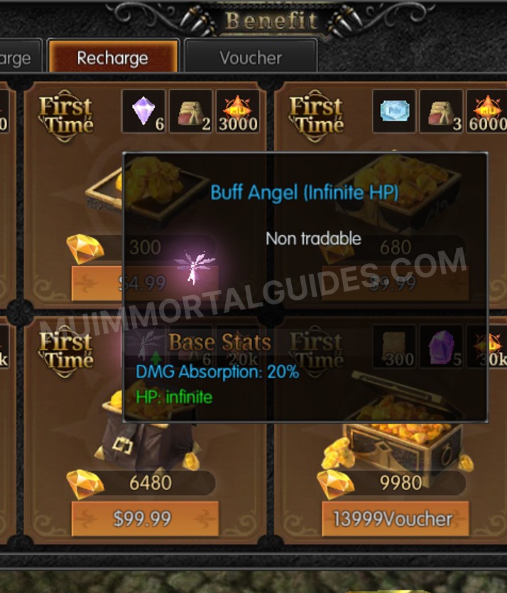 Screenshot of Buff Angel (Infinite HP)