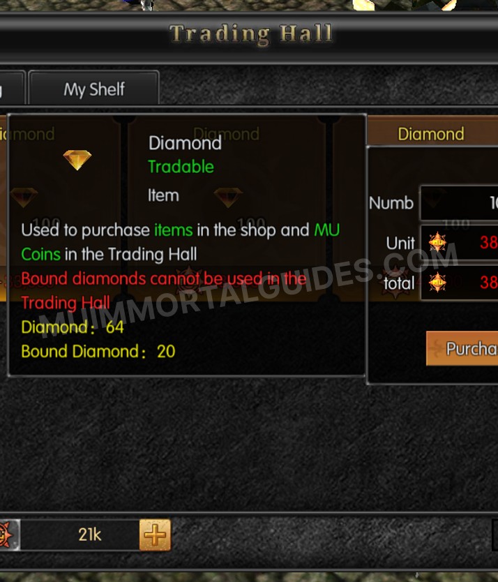 Screenshot of Diamond