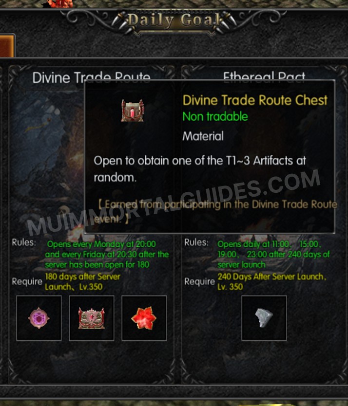 Screenshot of Divine Trade Route Chest