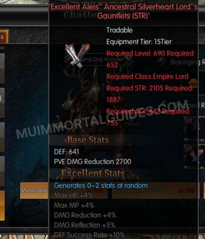 Screenshot of Excellent Aleis' Ancestral Silverheart Lord's Gauntlets (STR)