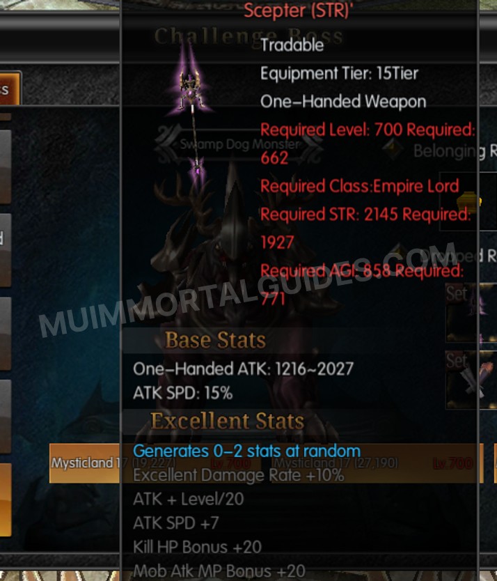 Screenshot of Excellent Aleis' Ancestral Silverheart Scepter (STR)