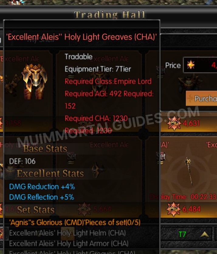 Screenshot of Excellent Aleis' Holy Light Greaves (CHA)