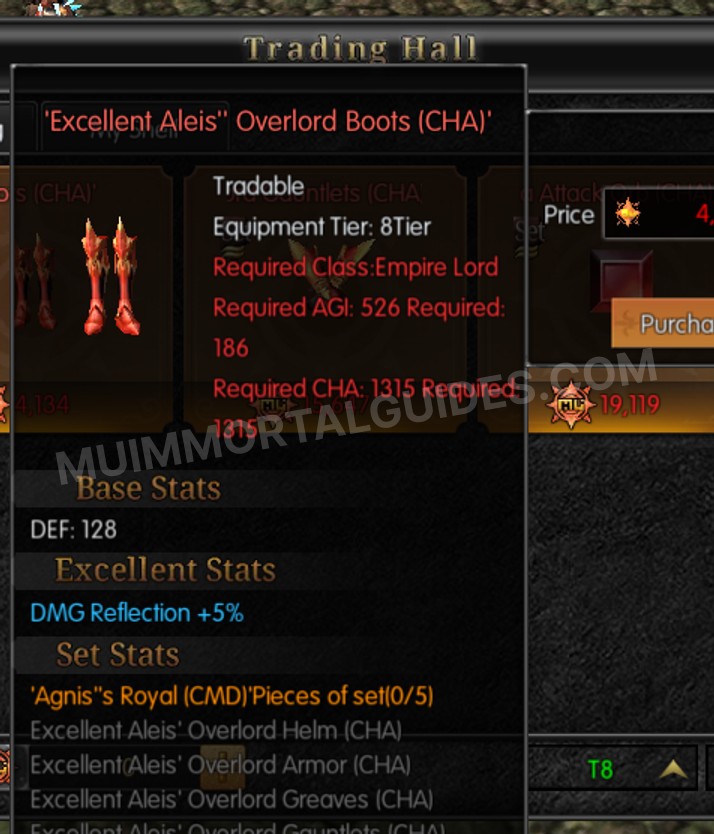 Screenshot of Excellent Aleis' Overlord Boots (CHA)