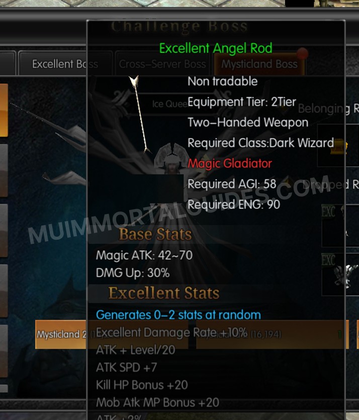 Screenshot of Excellent Angel Rod