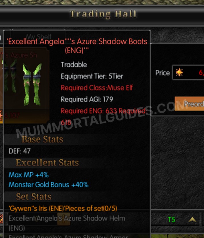 Screenshot of Excellent Angela's Azure Shadow Boots (ENG)