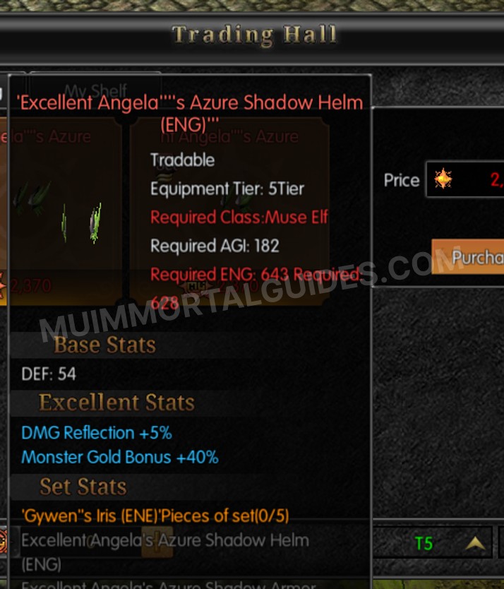 Screenshot of Excellent Angela's Azure Shadow Helm (ENG)