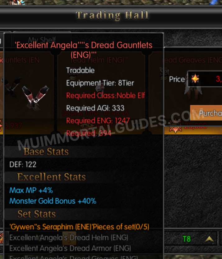 Screenshot of Excellent Angela's Dread Gauntlets (ENG)