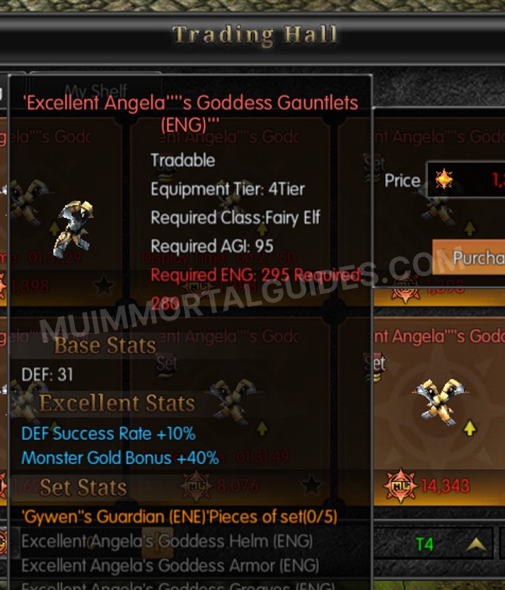 Screenshot of Excellent Angela's Goddess Gauntlets (ENG)