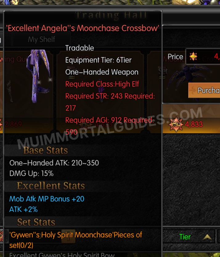 Screenshot of Excellent Angela's Moonchase Crossbow