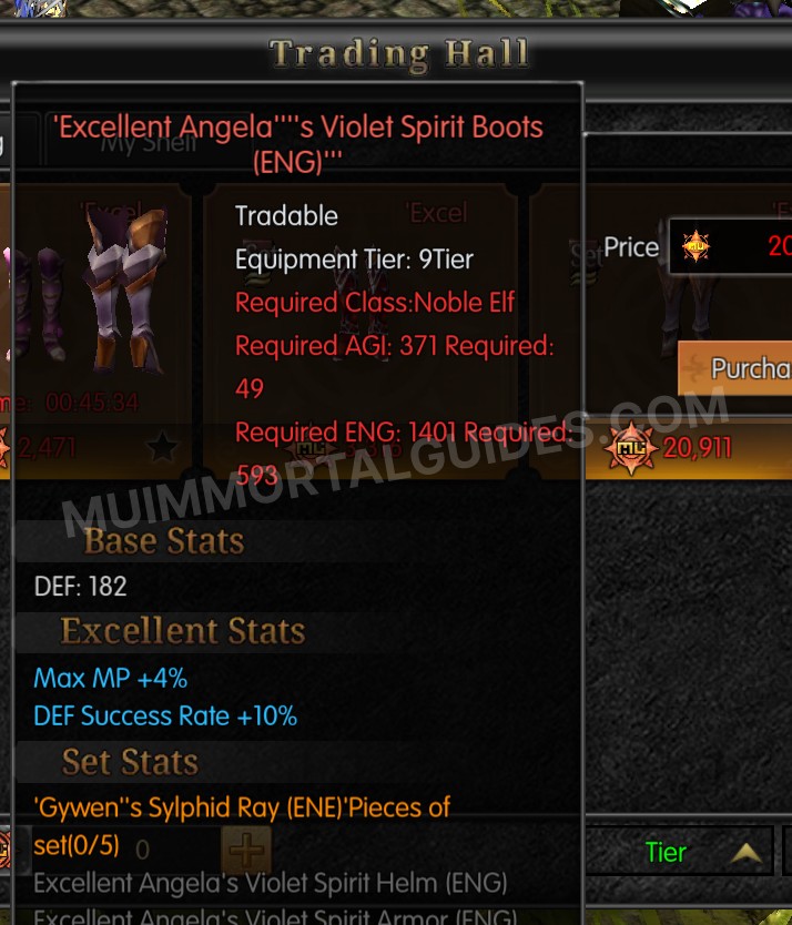 Screenshot of Excellent Angela's Violet Spirit Boots (ENG)