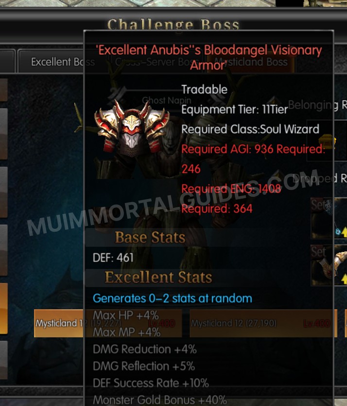 Screenshot of Excellent Anubis's Bloodangel Visionary Armor