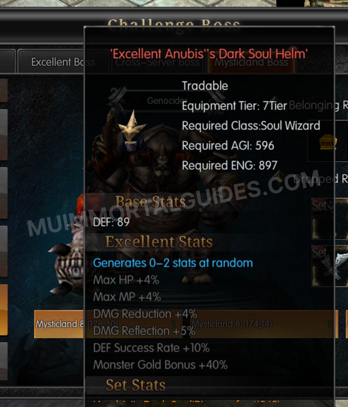 Screenshot of Excellent Anubis's Dark Soul Helm