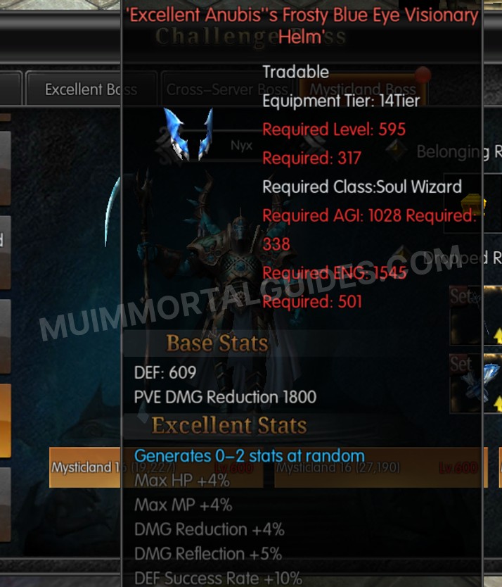 Screenshot of Excellent Anubis's Frosty Blue Eye Visionary