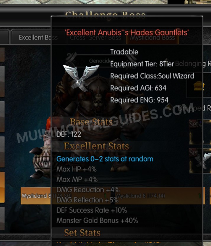 Screenshot of Excellent Anubis's Hades Gauntlets
