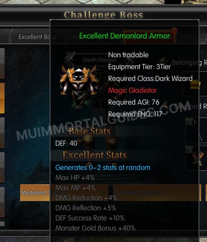 Screenshot of Excellent Demonlord Armor