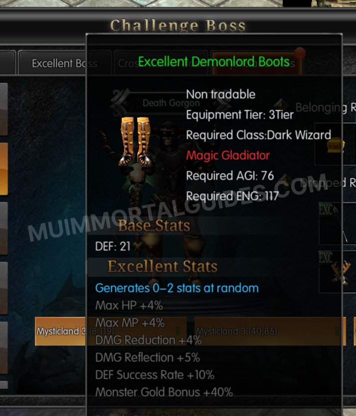 Screenshot of Excellent Demonlord Boots