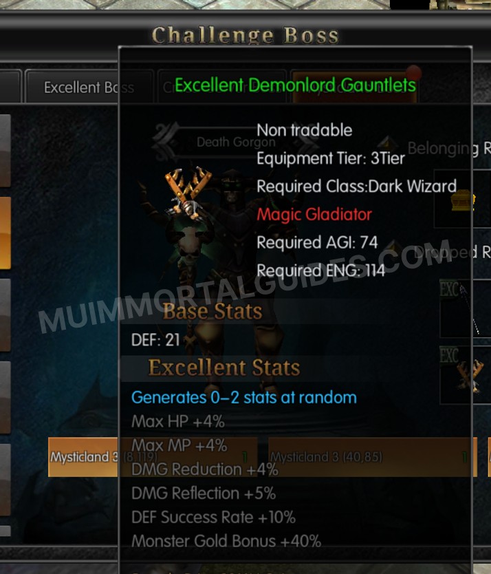 Screenshot of Excellent Demonlord Gauntlets