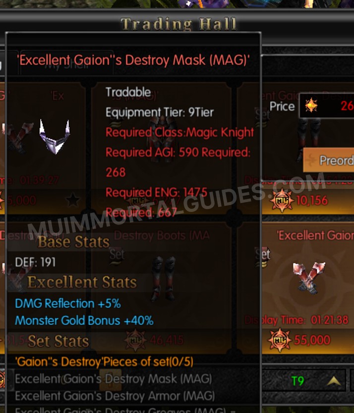 Screenshot of Excellent Gaion's Destroy Mask (MAG)