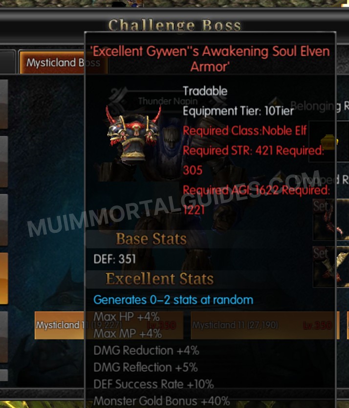 Screenshot of Excellent Gywen's Awakening Soul Elven Armor