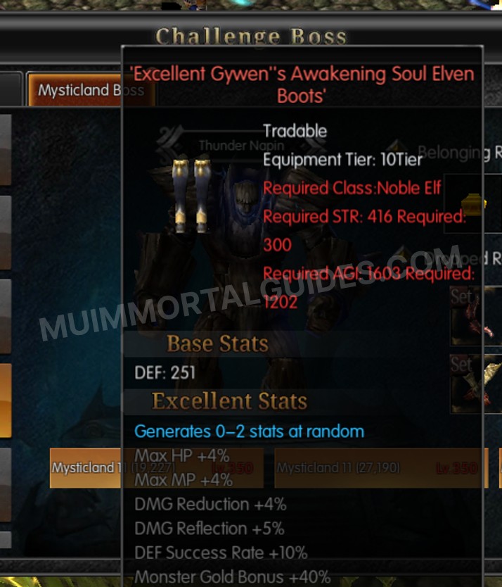 Screenshot of Excellent Gywen's Awakening Soul Elven Boots