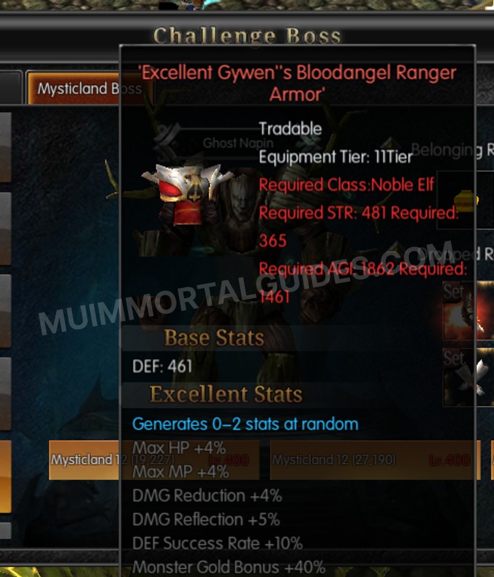 Screenshot of Excellent Gywen's Bloodangel Ranger Armor