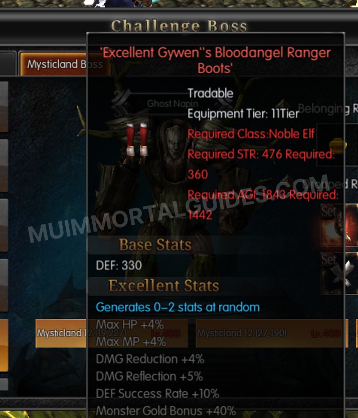 Screenshot of Excellent Gywen's Bloodangel Ranger Boots