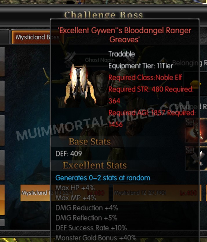 Screenshot of Excellent Gywen's Bloodangel Ranger Greaves