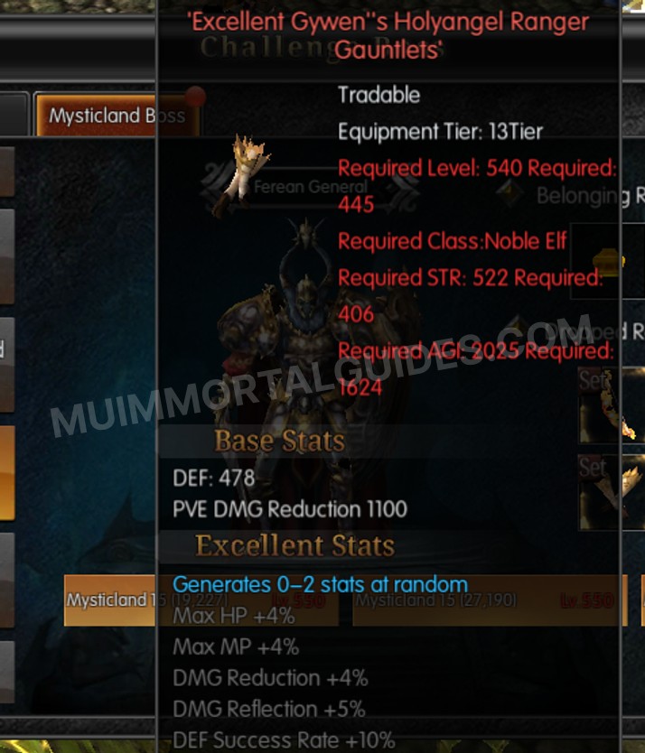 Screenshot of Excellent Gywen's Holyangel Ranger Gauntlets