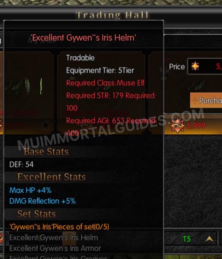 Screenshot of Excellent Gywen's Iris Helm