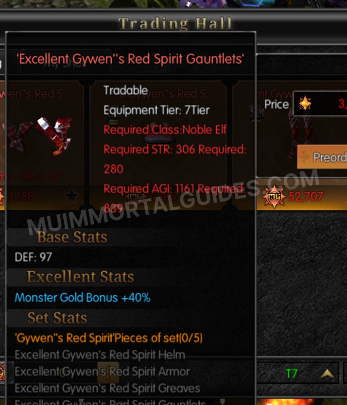 Screenshot of Excellent Gywen's Red Spirit Gauntlets