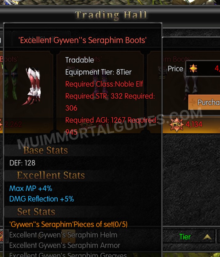 Screenshot of Excellent Gywen's Seraphim Boots