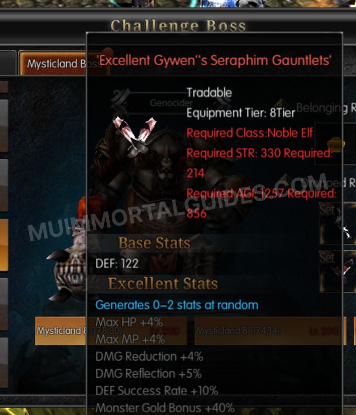 Screenshot of Excellent Gywen's Seraphim Gauntlets