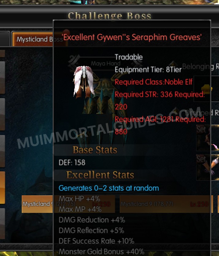 Screenshot of Excellent Gywen's Seraphim Greaves
