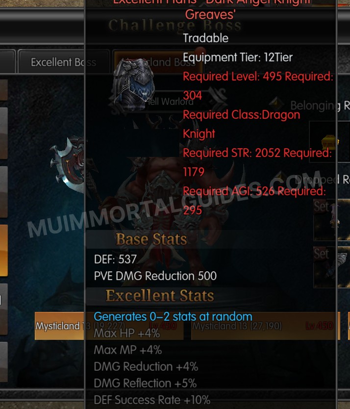 Screenshot of Excellent Hans' Dark Angel Knight Greaves