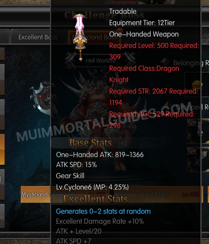 Screenshot of Excellent Hans' Dark Angel Sword