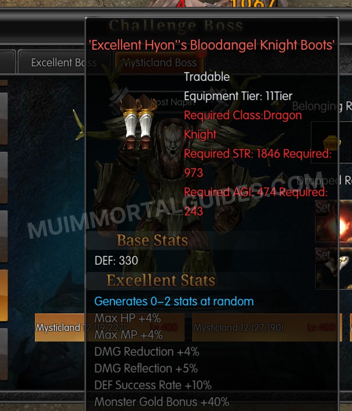 Screenshot of Excellent Hyon's Bloodangel Knight Boots