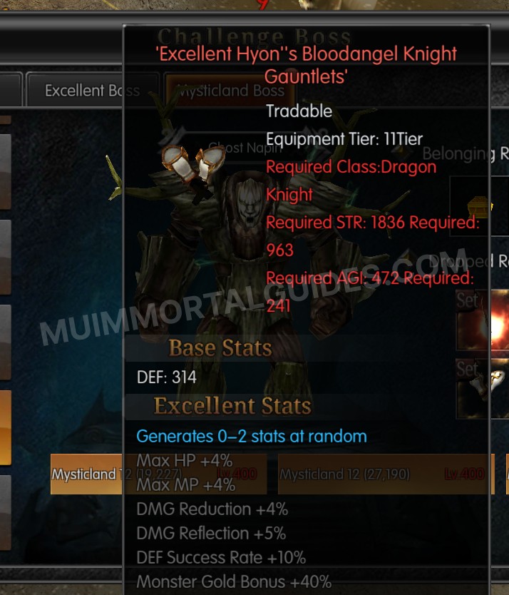 Screenshot of Excellent Hyon's Bloodangel Knight Gauntlets