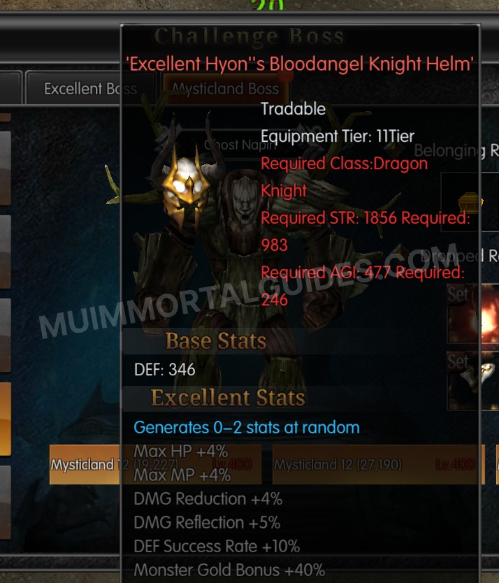 Screenshot of Excellent Hyon's Bloodangel Knight Helm