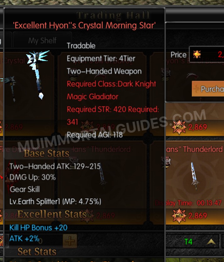 Screenshot of Excellent Hyon's Crystal Morning Star