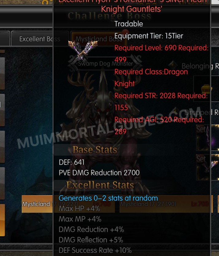 Screenshot of Excellent Hyon's Forefather's Silver Heart Knight Gauntlets