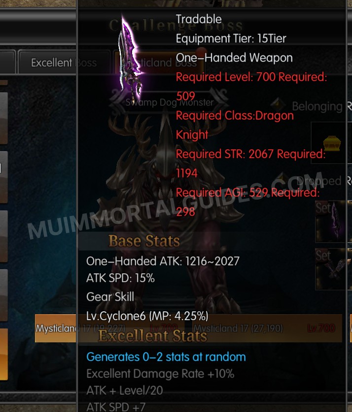 Screenshot of Excellent Hyon's Forefather's Silver Heart One-Handed Sword