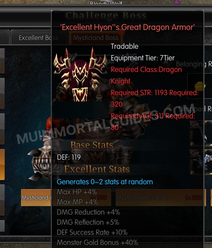Screenshot of Excellent Hyon's Great Dragon Armor