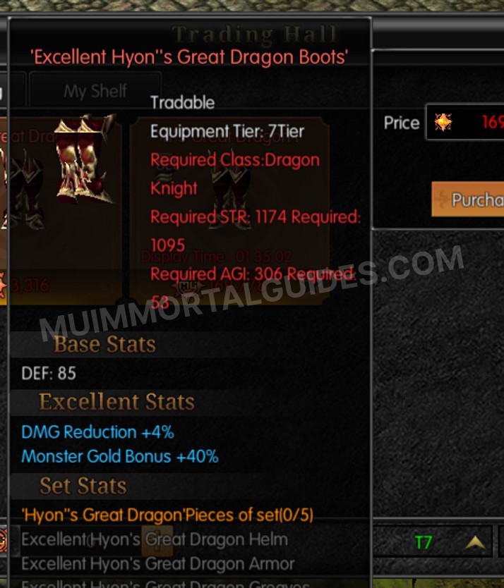 Screenshot of Excellent Hyon's Great Dragon Boots