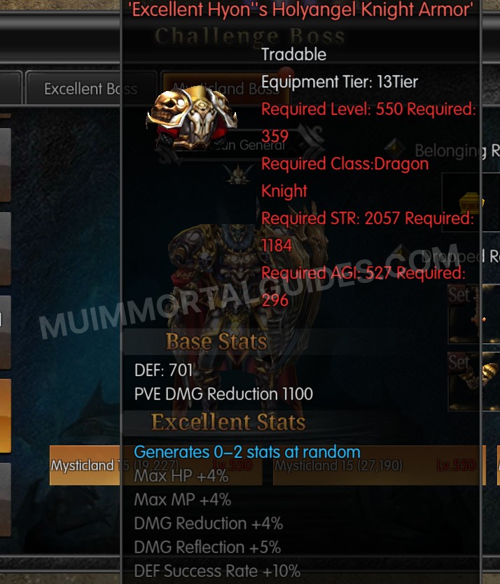 Screenshot of Excellent Hyon's Holyangel Knight Armor