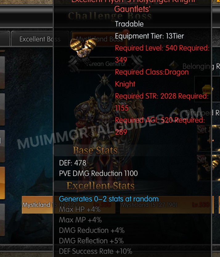 Screenshot of Excellent Hyon's Holyangel Knight Gauntlets